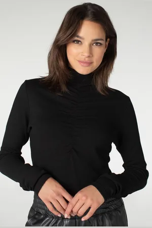 Jansen Amsterdam Xena coltrui met plooidetails black
