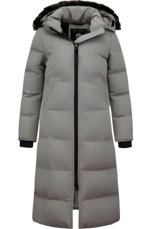 Matogla Extra lange winterjas met nep bontkraag