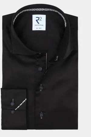 R2 Amsterdam Casual hemd lange mouw nos.twill.004/020