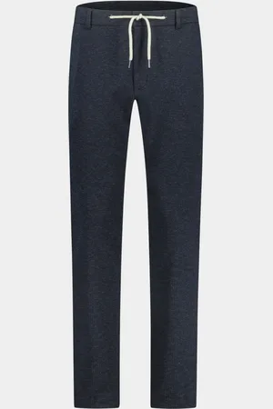 Born with Appetite Wollen pantalon das drawstring trouser 23304da51/290 navy
