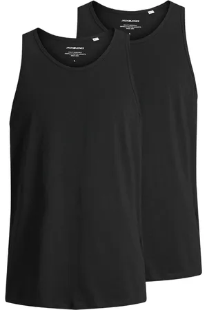 JACK & JONES Heren tanktop jacbasic katoen 2-pack