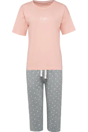 by Louise Dames capri korte pyjama set soft orange