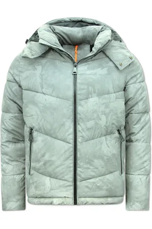 Enos Reflector puffer jas met capuchon