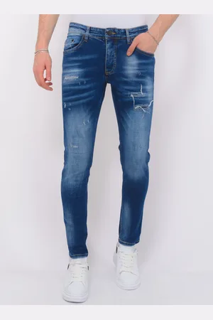 Local Fanatic Blue ripped jeans slim fit