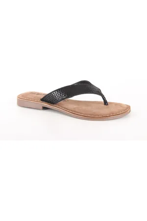 Lazamani 75.481 black dames slippers