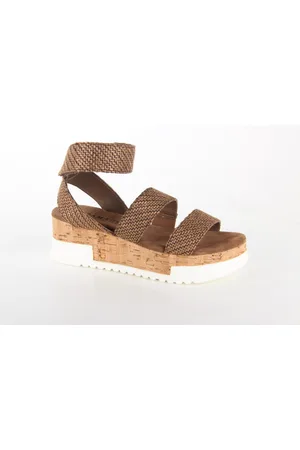 Lazamani 75.812 brown dames sandalen sportief