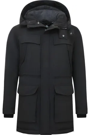 Enos Lange parka jas met capuchon