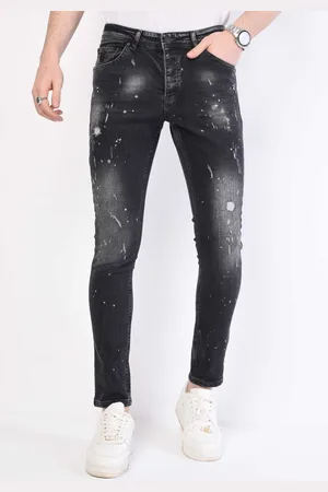 Local Fanatic Slim fit jeans met scheuren 1056