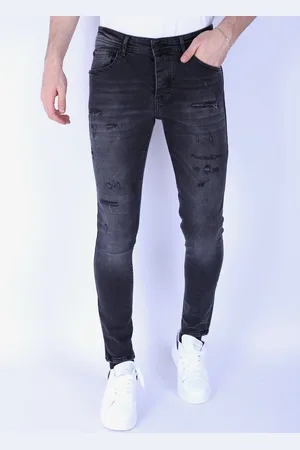 Local Fanatic Ripped jeans voor slim fit met stretch 1104