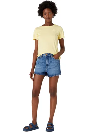 Wrangler Festival short preloved blue jeans