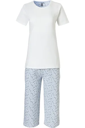 by Louise Dames capri korte pyjama set / blauw