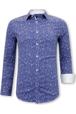 TONY BACKER Bloemenprint slim fit