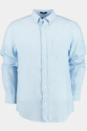 GANT Casual hemd lange mouw reg linen shirt 3230085/468