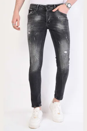Local Fanatic Slim fit jeans met gaten 1055