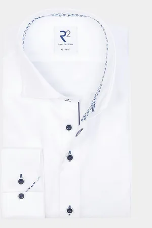 R2 Amsterdam Casual hemd lange mouw nos.twill.001/004