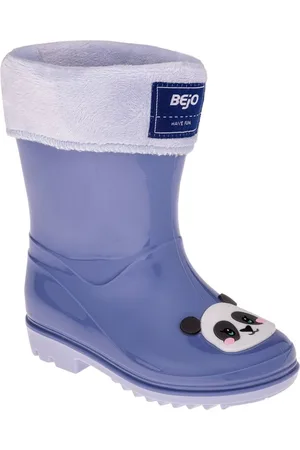 BEJO Kinder/kinder frise panda wellington laarzen
