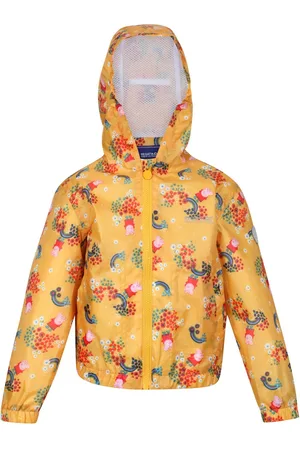 Regatta Muddy puddle peppa pig gebloemd waterdicht jasje voor kinderen/kinderen