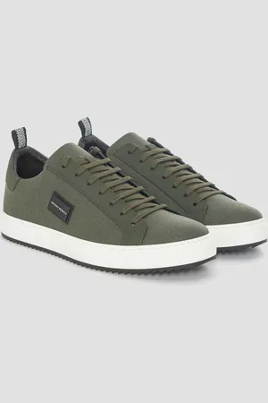 Antony Morato Schoen sneaker 22 leather olive groe