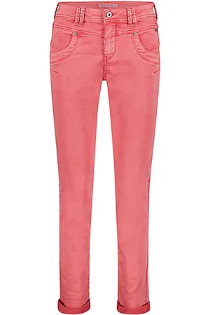 Red Button Broek srb4174a relax jog snowwash coral