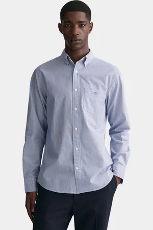 GANT Casual hemd lange mouw regular fit banker stripe 3000140/436