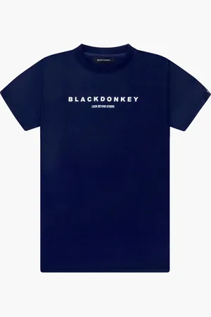 Black Donkey Apollo t-shirt i dark blue/white