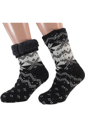 Apollo Huissokken gevoerd print antislip unisex maat 42- 47