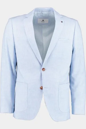 Bos Bright Blue Colbert leek jacket drop 7,5 241037le56bo/210 light blue