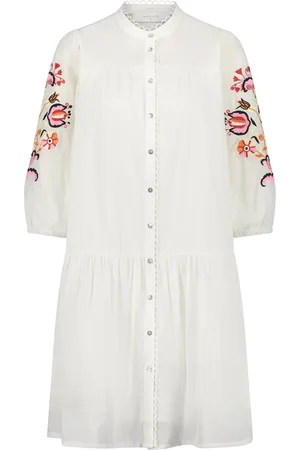 NUKUS Ss24122717 ame dress embroidery off white