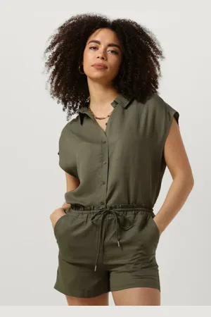 ANOTHER LABEL Benoite tencel shirt green