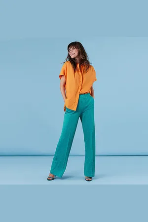 Corel Amsterdam Corel broek lilly wide luna green