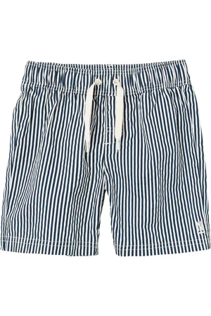 NAME IT Jongens zwemshort kinderen nkmzeer gestreept donkerblauw/wit