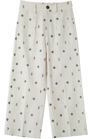 Grace & Mila Linnen pantalon met print messina