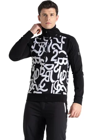 Dare 2B Heren speed jacquard half zip sweatshirt met lange mouwen