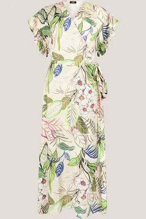 Jansen Amsterdam Printend long dress naya wb566 multi sand