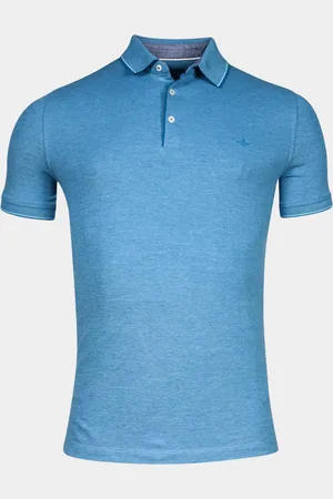 Baileys Polo korte mouw poloshirt 2-tone oxford pique 415287/66