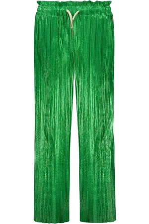 Like Flo Meisjes broek metallic plisse metallic