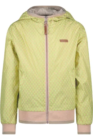 NoNo Meisjes zomerjas met capuchon bella sour lime