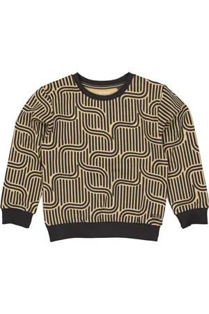 Quapi Jongens sweater aleso aop geomatric metaal