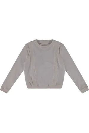 VinRose Meisjes sweater egret