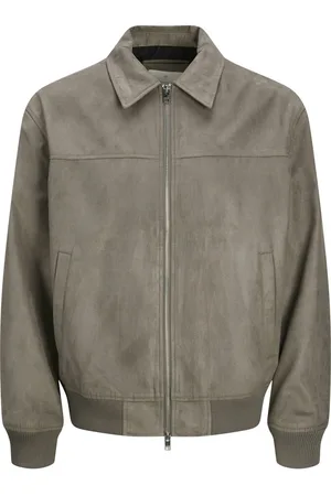 JACK & JONES Jprccray faux suede bomber taupe