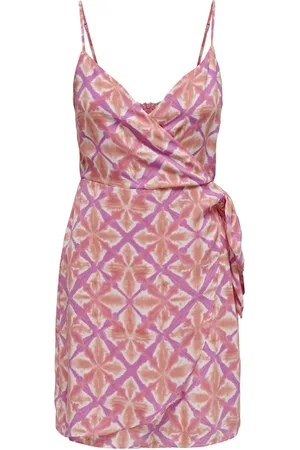 ONLY Onlalma life poly isa wrap dress ao dessin