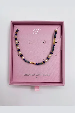 Smashed Lemon 64061 getinte kwartsen kralen ketting |