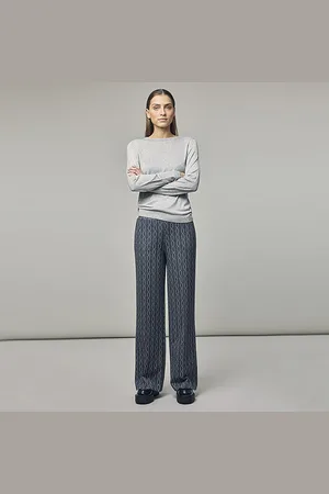 Corel Amsterdam Corel broek lilly jaquard lurex anthra melange