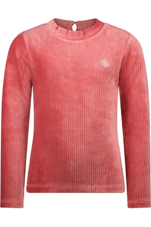 MAYCE Winter shirt meisjes rib velours, rouge