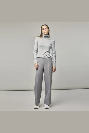 Corel Amsterdam Corel broek carmelia wide jog silver grey