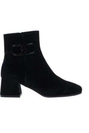 Di lauro Enkellaars blokhak zijbit | dames | maat: | suede