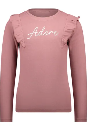 MAYCE Meisjes shirt rib ruffel c