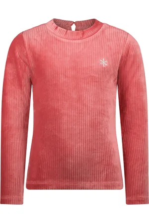 MAYCE Winter shirt meisjes rib velours, rouge