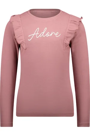 MAYCE Meisjes shirt rib ruffel c