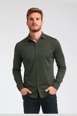 Gabbiano Heren overhemd 333510 518 dark army